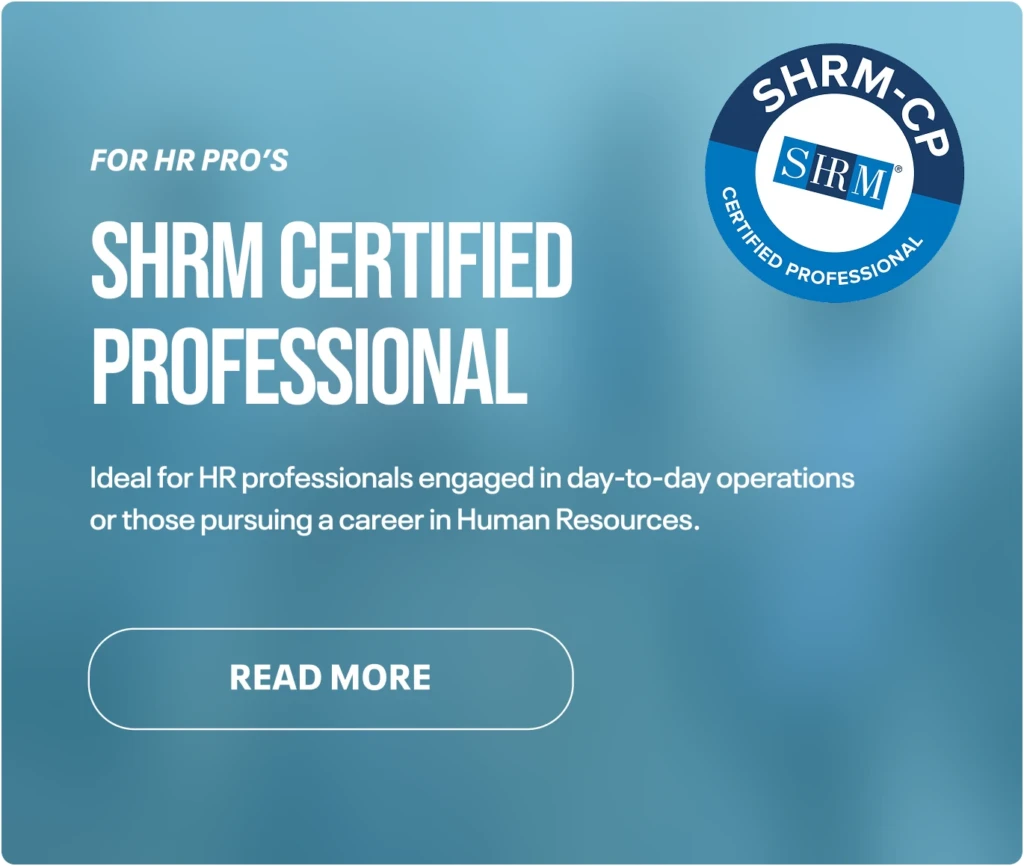 SHRM Certified Professional