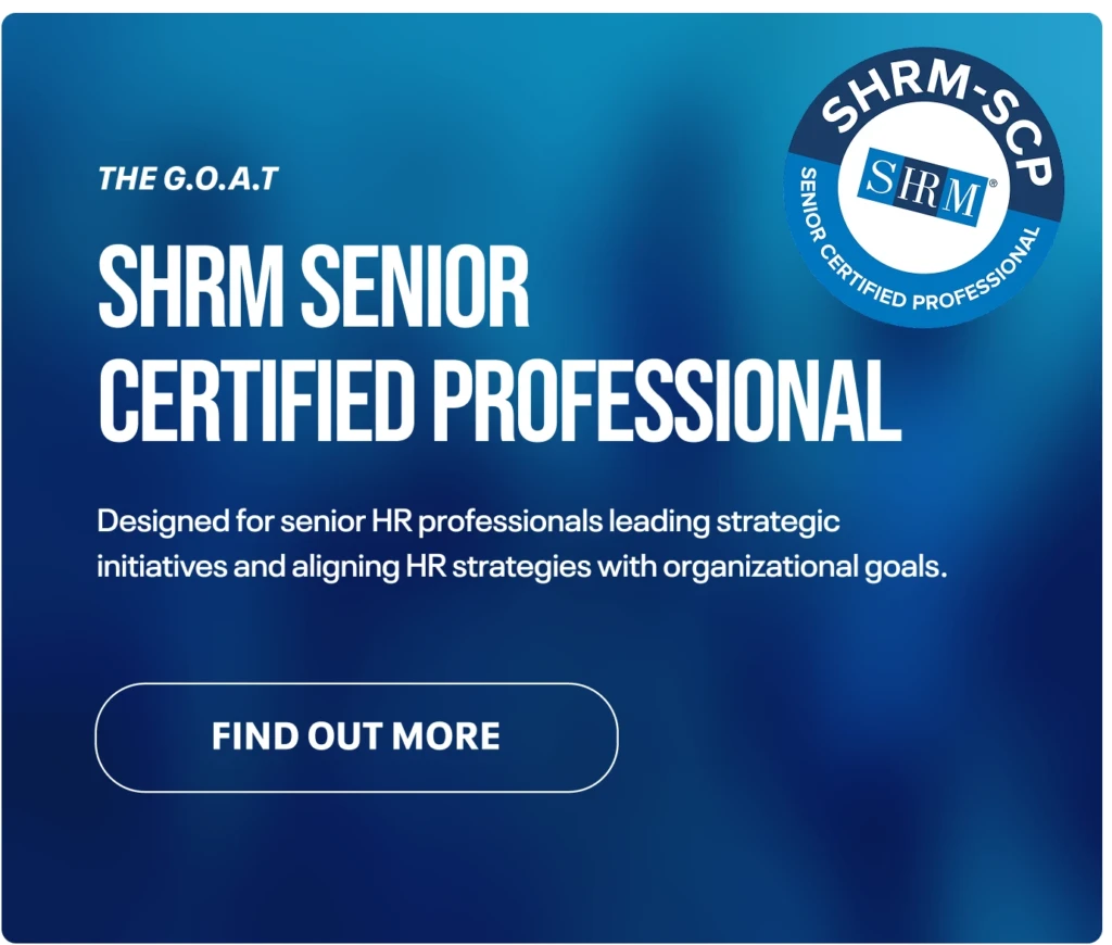 SHRM Senior Certified Professional